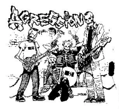AGRESSION - Band - Back Patch